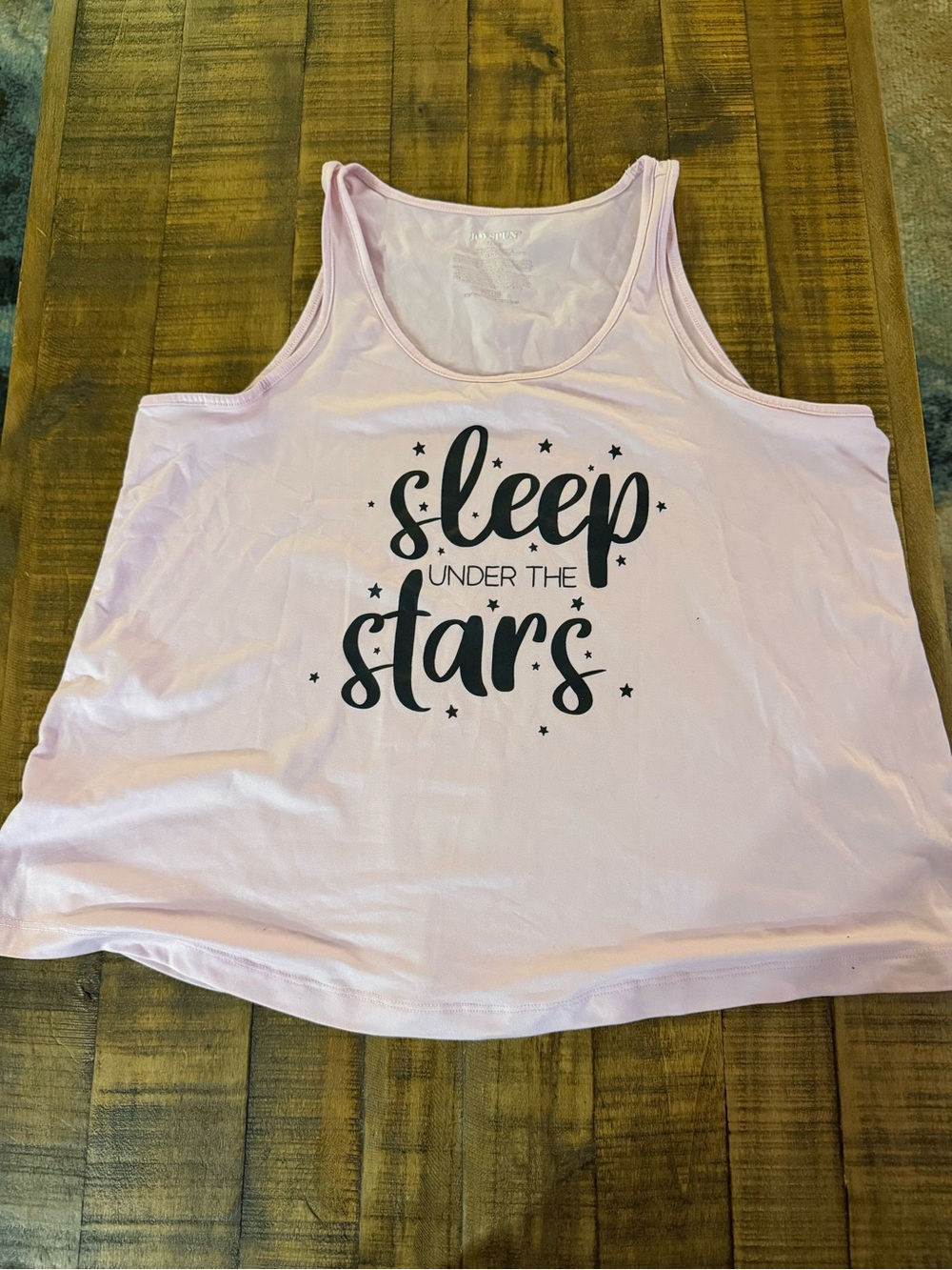 Sleep Under the Stars Pink Women's Tank Sleep Top